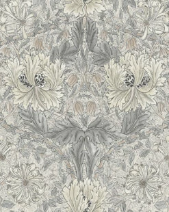 Morris & Co. X McGee & Co. Honeysuckle & Tulip Slate Blue Wallpaper