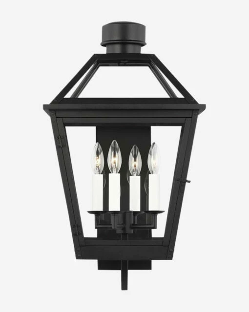 Hyannis Outdoor Lantern -Bloomingville Shop HyannisOutdoorWallLantern MLHT1188 BLK L MAIN