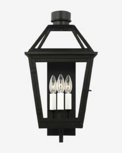 Hyannis Outdoor Wall Lantern -Bloomingville Shop HyannisOutdoorWallLantern MLHT1190 BLK M D1