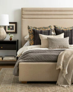 George Upholstered Bed (Ready To Ship) -Bloomingville Shop In Studio 15 de96f9a2 f020 4e48 80aa 98d123aedb34