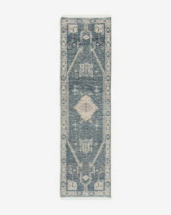 Inverness Hand-Knotted Wool Rug -Bloomingville Shop InvernessHand KnottedRug MRUG0826 BLU 3x10 1