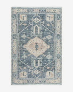 Inverness Hand-Knotted Wool Rug -Bloomingville Shop InvernessHand KnottedRug MRUG0826 BLU 6x9 1