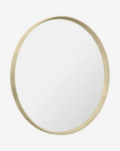 Jillian Round Faux Shagreen Mirror -Bloomingville Shop JillianRoundFauxShagreenMirror MMIR0306 IVR 32 D1
