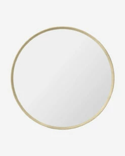 Jillian Round Faux Shagreen Mirror