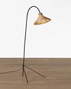 Johanson Woven Floor Lamp -Bloomingville Shop JohansonWovenFloorLamp MLHT1068 NAT OS D1