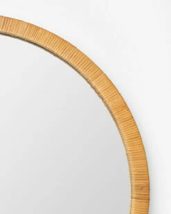 Jovie Woven Circle Mirror -Bloomingville Shop JovieWovenCircleMirror MMIR0223 NAT D1