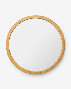 Jovie Woven Circle Mirror