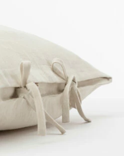 Kara Linen Pillow Cover -Bloomingville Shop KaraLinenPillowCover WHT