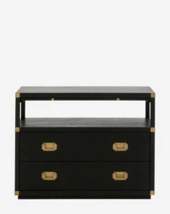 Kelan 2-Drawer Nightstand -Bloomingville Shop Kelan2 DrawerNightstand MFRN0823 BLK OS MAIN