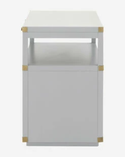 Kelan 2-Drawer Nightstand -Bloomingville Shop Kelan2 DrawerNightstand MFRN0823 GRY 2D D1