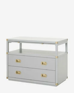 Kelan 2-Drawer Nightstand -Bloomingville Shop Kelan2 DrawerNightstand MFRN0823 GRY 2D D2