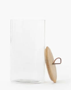 Leather Pull Lidded Jars 15 Leather Pull Lidded Jars -Bloomingville Shop LeatherPullLiddedJars MKTN0518 GLS D1