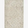 Lenola Cream Handwoven Wool Rug -Bloomingville Shop LenolaCreamRug MRUG0814 CRM 6x9 MAIN
