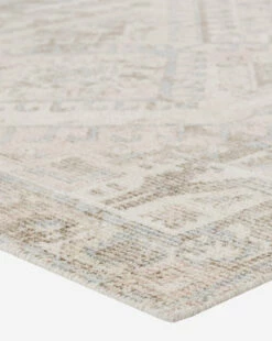 Lenola Cream Handwoven Wool Rug -Bloomingville Shop LenolaCreamRug MRUG0814 CRM D3