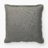 Liam Double Flange Pillow Cover -Bloomingville Shop LiamDoubleFlangePillowCover MPLW0812 GRY 24x24 MAIN