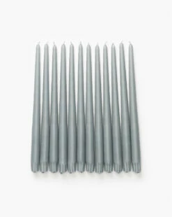 Light Gray Taper Candles(Set Of 12)