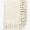 Lorenzo Cream Grid Throw