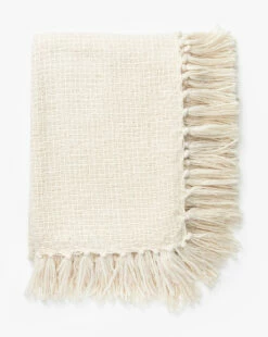 Lorenzo Cream Grid Throw