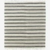 Soliel Handwoven Wool Rug -Bloomingville Shop MRUG0576 BLU 8x10 SolielFringeWovenRug