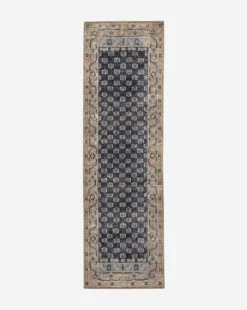 Anya Indigo Hand-Knotted Wool Rug -Bloomingville Shop MRUG0590 BLU 3x10 AnyaIndigoHand KnottedRug