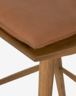 Madison Stool -Bloomingville Shop MadisonBarStoolSandyOak Leather4
