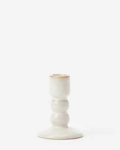 Mae Ceramic Taper Holder -Bloomingville Shop MaeCeramicTaper MDCR2454 WHT S