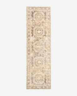 Marcella Handwoven Rug -Bloomingville Shop MarcellaHand KnottedRug MRUG0829 TAN 3x10 1