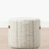 McKay Small Round Ottoman -Bloomingville Shop MckaySmallRoundOttoman MFRN1547 TAN S D1 T