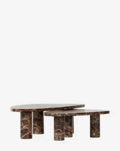 Merlot Marble Coffee Table (Set Of 2)