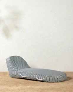 Navy Stripe Pool Lounger