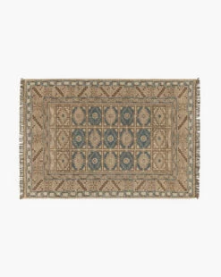Nunez Hand-Knotted Wool Rug -Bloomingville Shop NunezHand KnottedRug MRUG0921 BWN 4x6 T