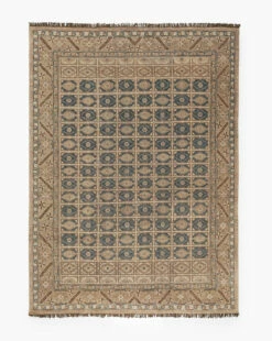 Nunez Hand-Knotted Wool Rug -Bloomingville Shop NunezHand KnottedRug MRUG0921 BWN 9x12 T