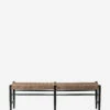 Ollie Woven Leather Bench