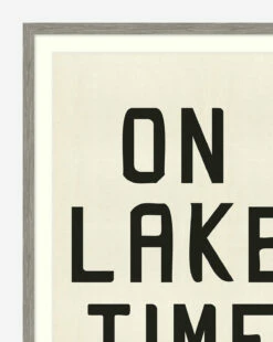 On Lake Time -Bloomingville Shop OnLakeTime MART1371 BLK 28x40 F D1