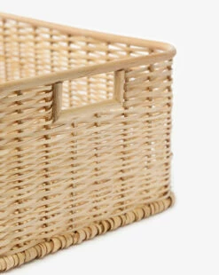 Bloomingville Palm & Rattan Basket -Bloomingville Shop Palm RattanBasket MDCR2843 NAT D1 T