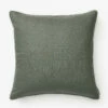 Pennywood Pillow Cover -Bloomingville Shop PennywoodPillowCover MPLW1264 GRN 24x24 MAIN