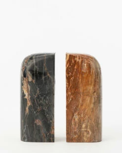 Petrified Wood Bookends (Set Of 2) -Bloomingville Shop PetrifiedWoodBookends Setof2 MDCR1994 BWN SET D1 T