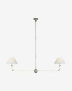 Piaf Large Two Light Linear Pendant -Bloomingville Shop PiafLargeLinearPendantSwedishGray1