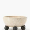 Noir Posie Marble Bowl -Bloomingville Shop PosieMarbleBowl MDCR2679 NAT OS MAIN