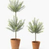 Potted Faux Rosemary Topiary -Bloomingville Shop PottedFauxRosemaryTopiary MDCR2811 GRN MAIN T