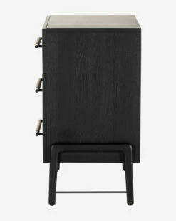 Ralston 3-Drawer Nightstand -Bloomingville Shop Ralston3 DrawerNightstand MFRN1414 BLK OS D1