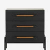 Ralston 3-Drawer Nightstand 1 Ralston 3-Drawer Nightstand -Bloomingville Shop Ralston3 DrawerNightstand MFRN1414 BLK OS MAIN