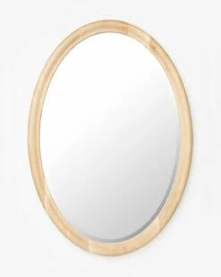 Reta Oval Wood Mirror