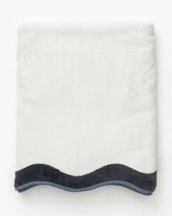 Riviera White Beach Towel