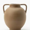 Rounded Dual Handled Vase 2 Rounded Dual Handled Vase -Bloomingville Shop RoundedDualHandledVase MDCR2078 BWN OS MAIN