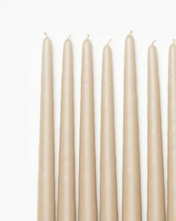Sandstone Taper Candles (Set Of 12) -Bloomingville Shop SandstoneTaperCandles Setof12 MDCR2201 SND S12 D1