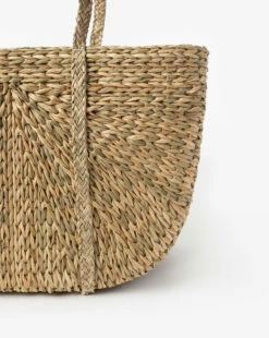 Seagrass Woven Bag -Bloomingville Shop SeagrassWovenBag MDCR2659 NAT OS D2 T