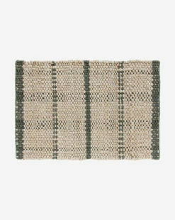 Simple Checkered Jute Doormat