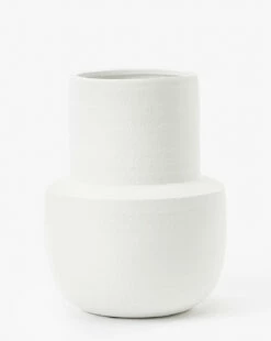 Smooth Matte White Glaze Vase