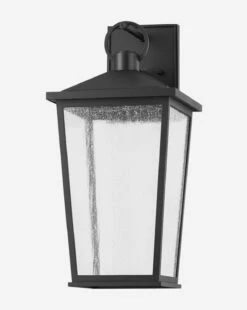 Soren Frosted Indoor/Outdoor Wall Sconce -Bloomingville Shop SorenFrostedIndoor OutdoorWallSconce MLHT1616 BLK L